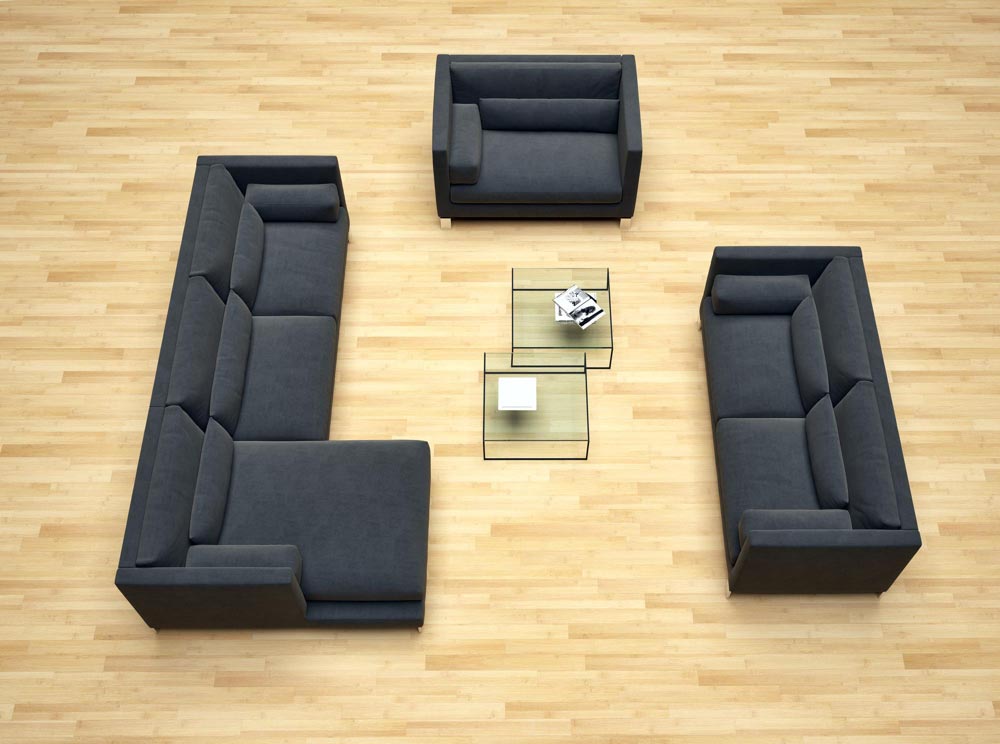 U Shaped Sofa Sets are Easy to Adjust in Room