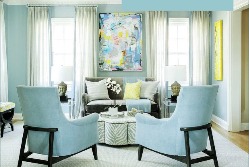 Living Room Interior that Exudes a Calm and Peaceful