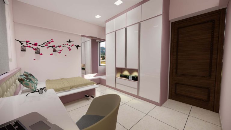 Modern Bedroom Design Exudes a Soft and Elegant