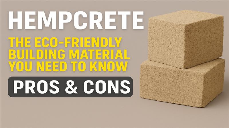 Hempcrete The Eco-Friendly Building Material You Need to Know Pros & Cons