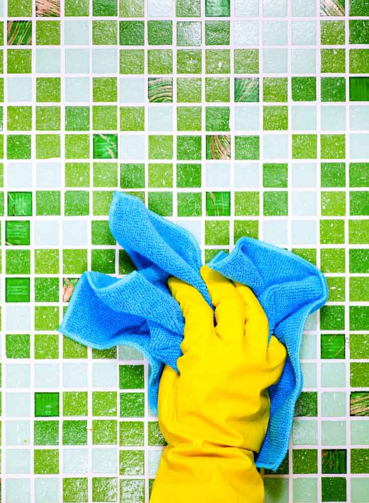 How to Remove Stains and Tough Dirt from Mosaic Surfaces