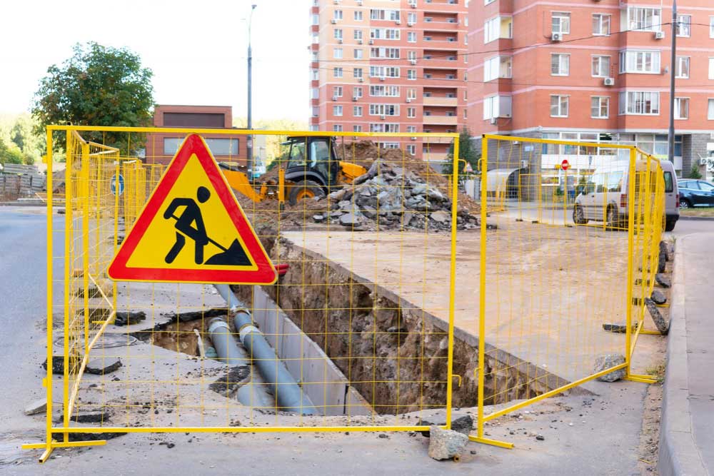 Protective Barrier to keep Work Zone Isolated