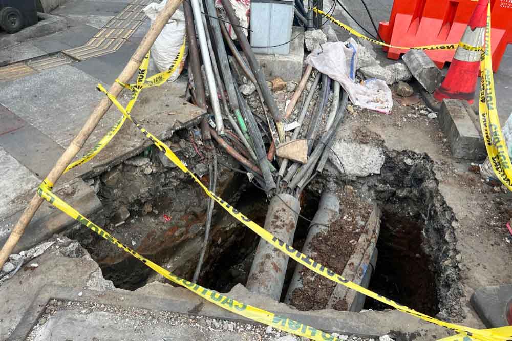 Sewer Line Collapse