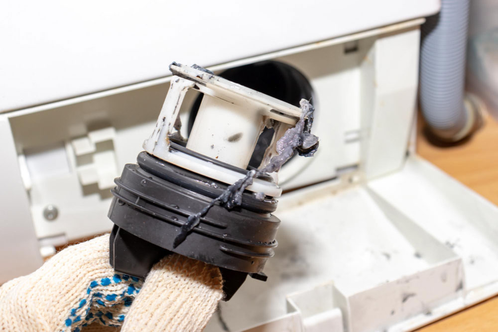 Visible Wear, Damage, and Warning Light