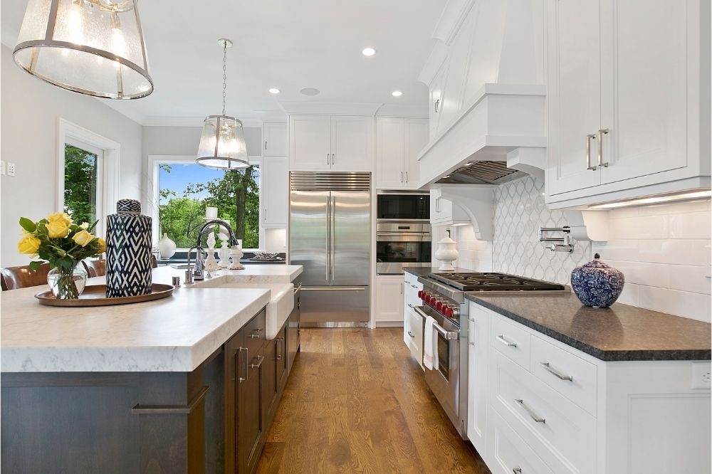 Kitchen Work Space in Custom Home Kitchen Work Space in Custom Home