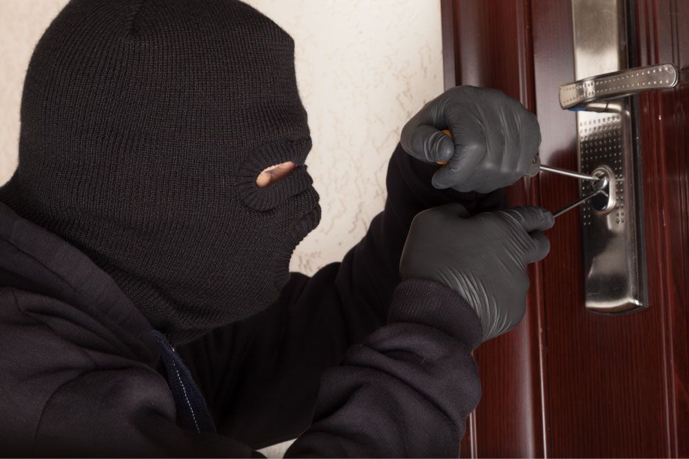 Burglar Opening Lock