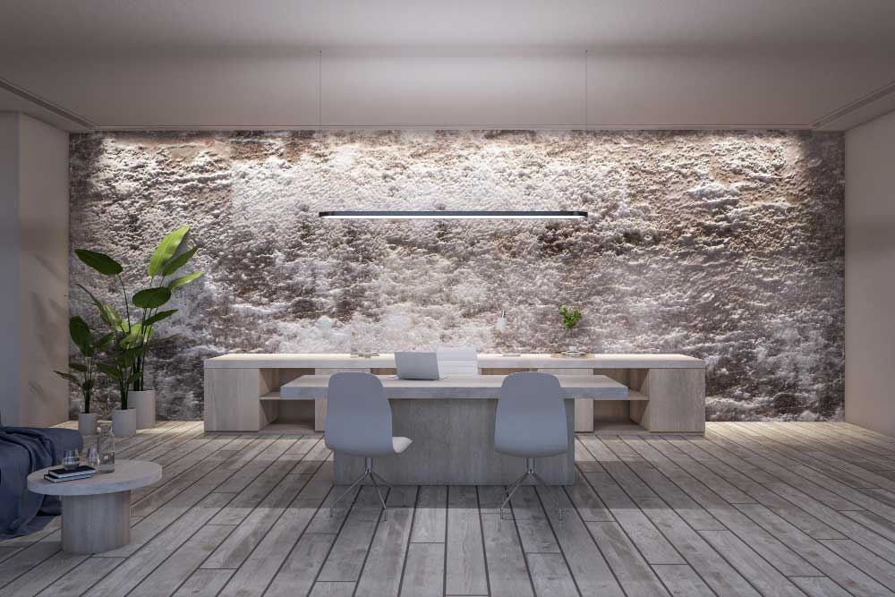 Textured Wallpaper Finish Adding Depth
