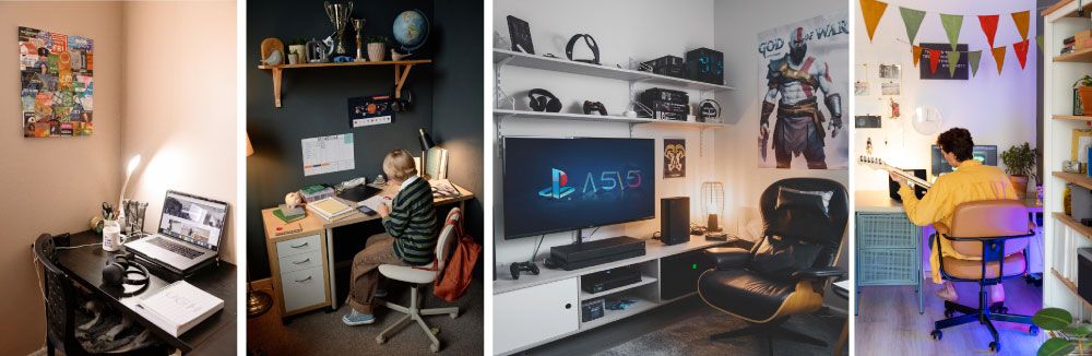 Creating Dedicated Work and Play Areas