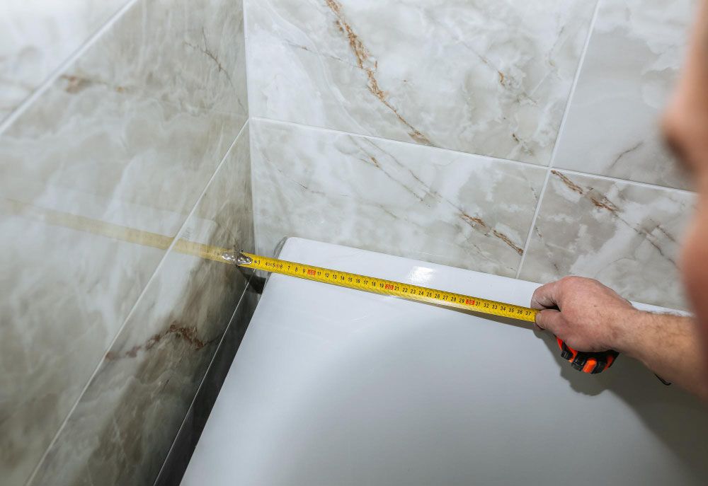 Measuring to Frameless Shower Screen Installation