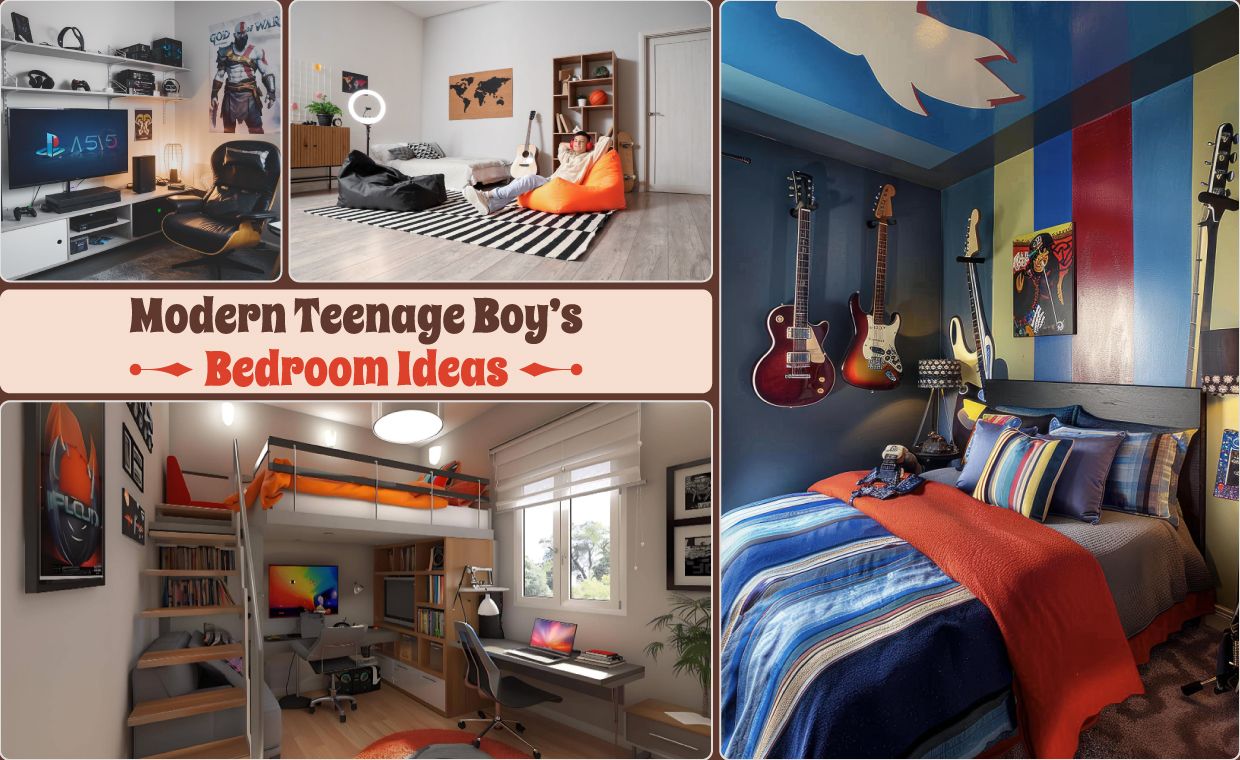 Modern Teenage Boy’s Bedroom Ideas