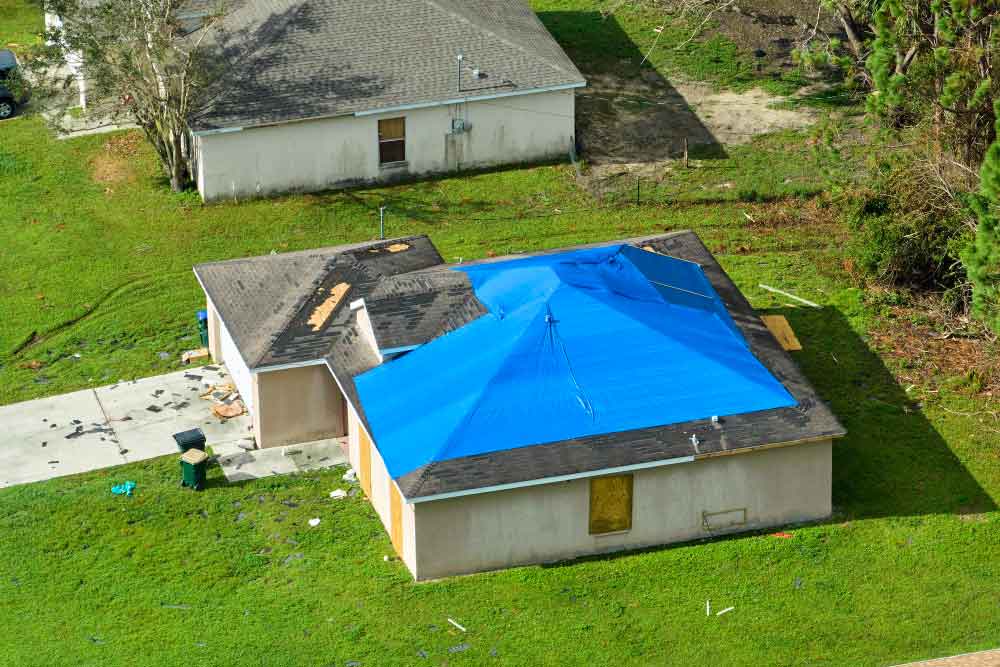 Roof Tarping Process