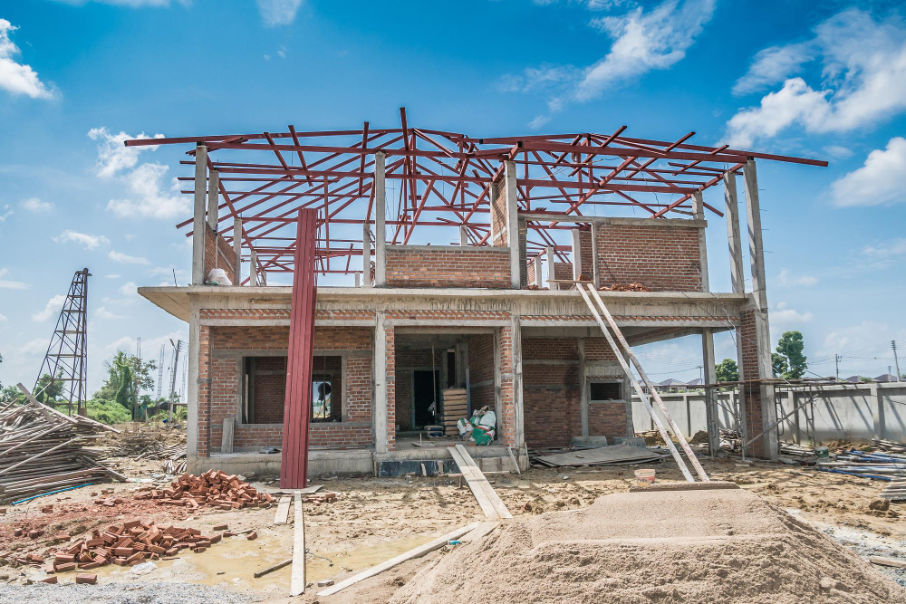 Construction Work Paused Due to Material Shortage