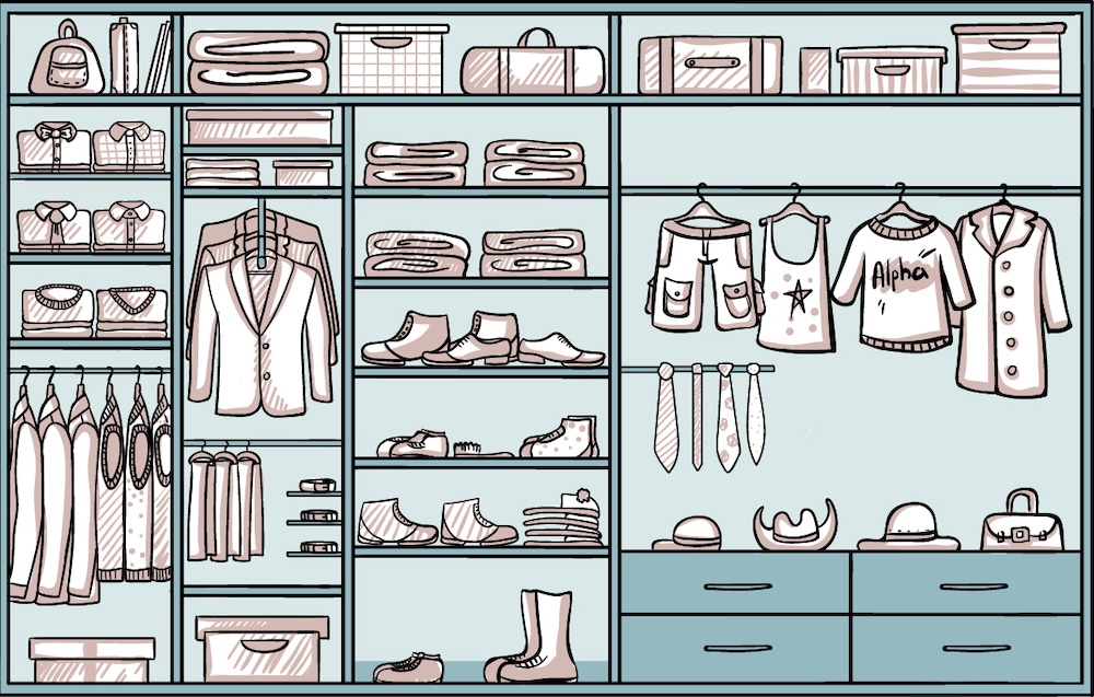 Wardrobe and Storage Drawing