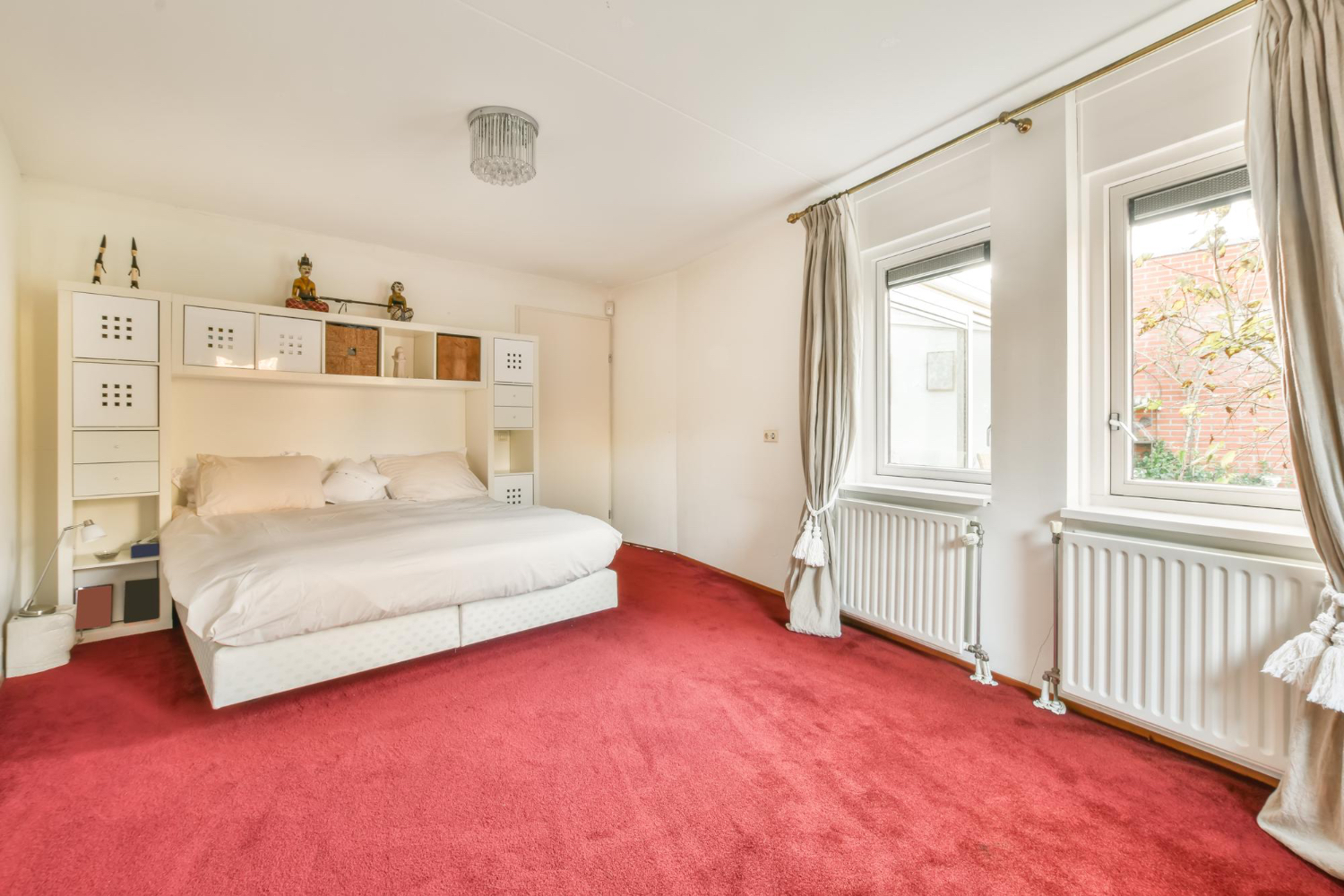 Bedroom with Carpet Flooring