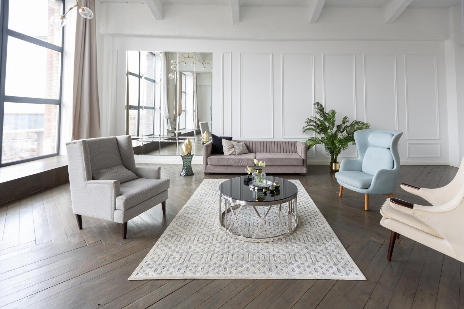 Neutral Colour Rug for Calm Room