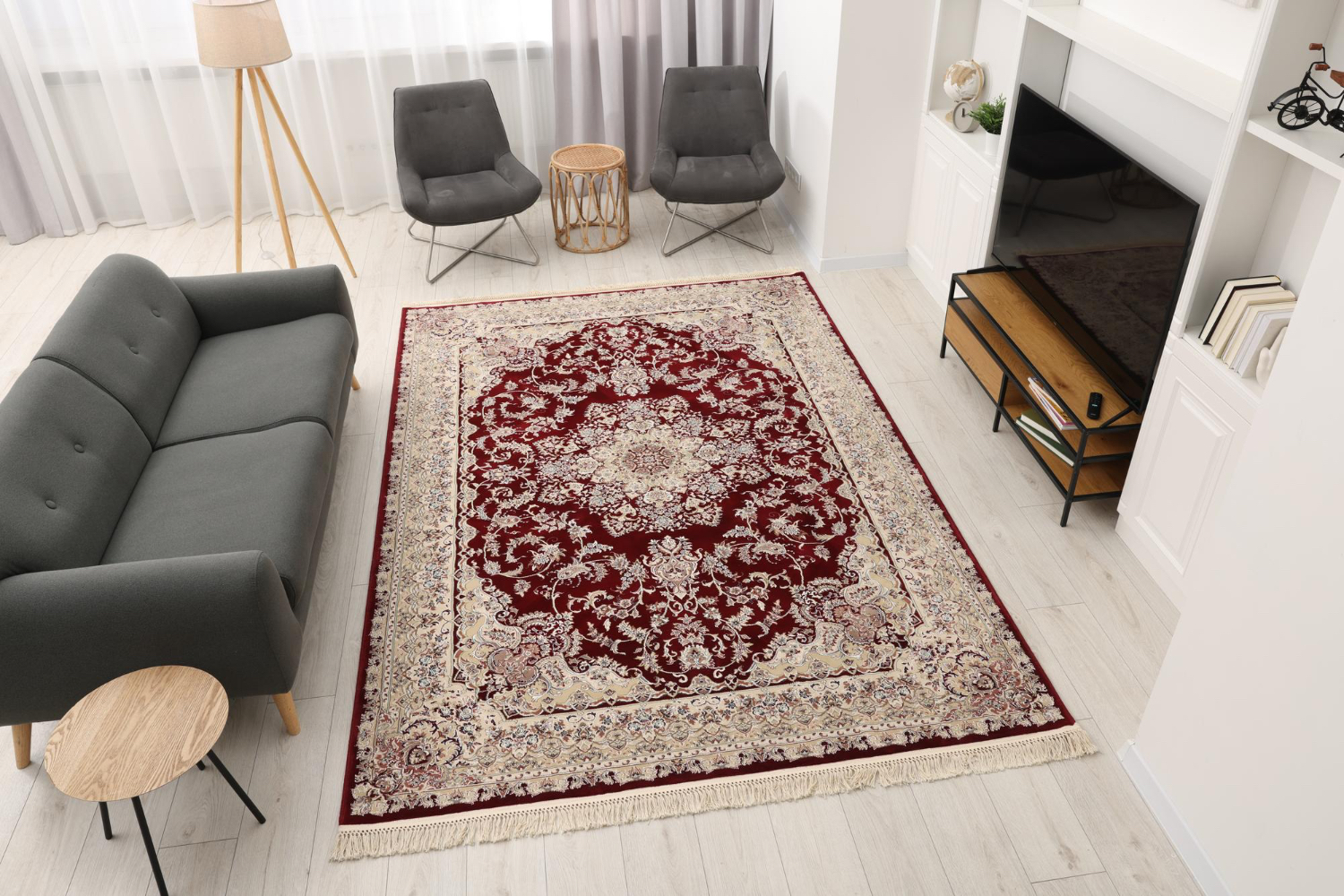 Vintage Rug for Modern Interior