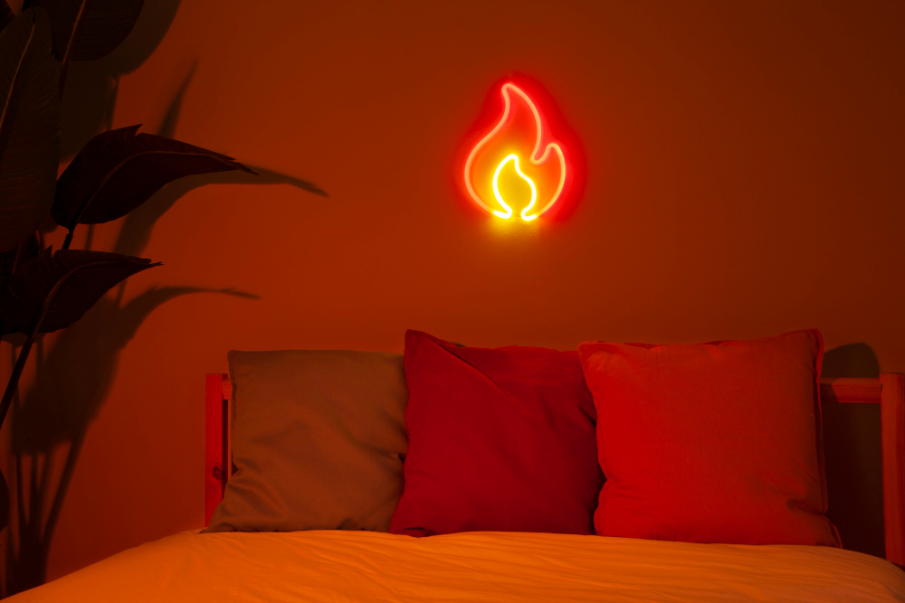 Beautiful Neon Flame