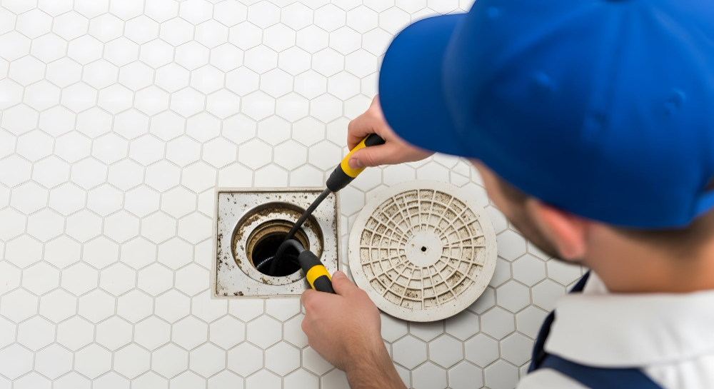 Cleaning of Clogged Drain