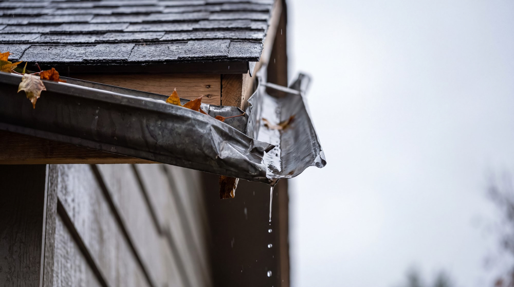 Damaged Roof Gutters