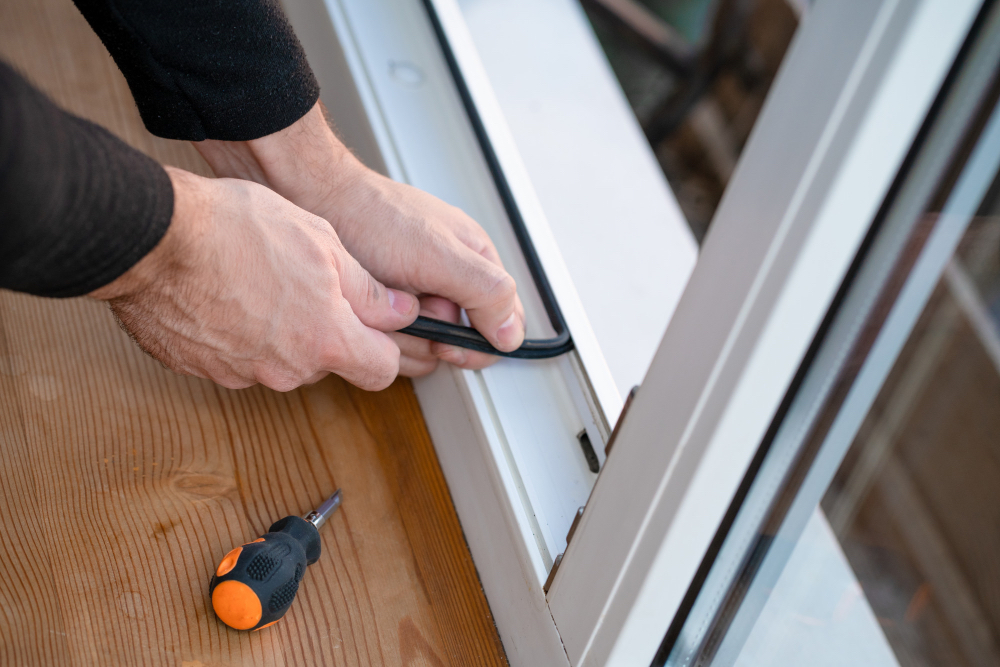 Replacing Gasket of Sliding Door for Insulation