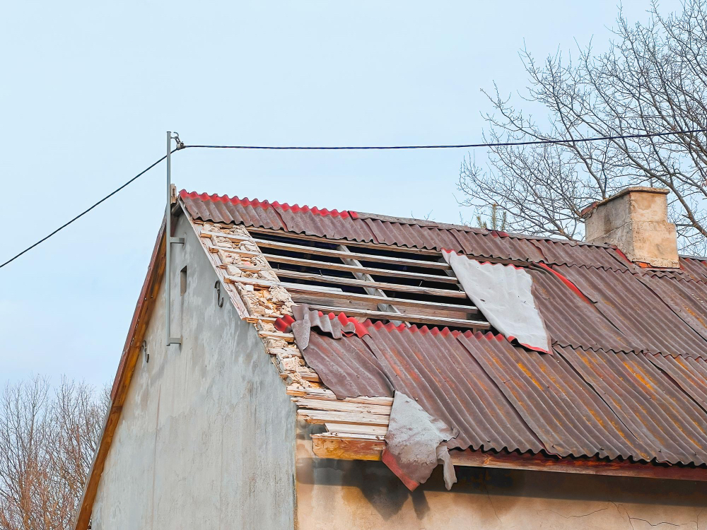 Visible Strom Damage