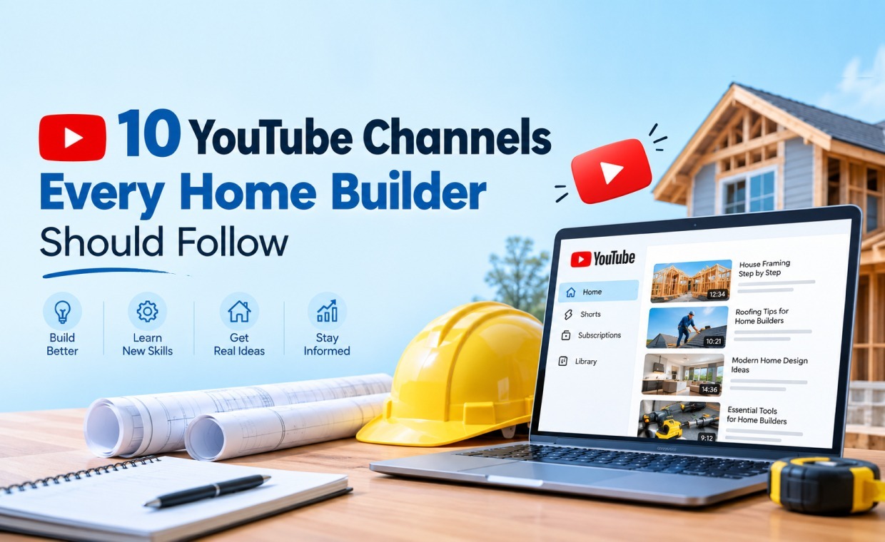Youtube Channels for Home Builders