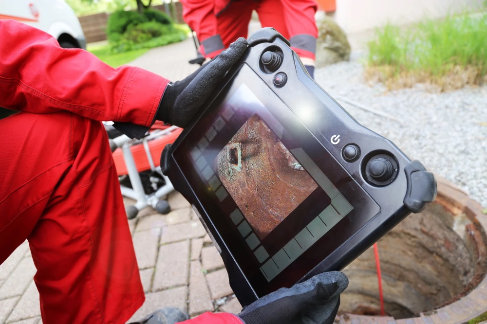 Camera Inspection Displaying Internal Sewer Issues