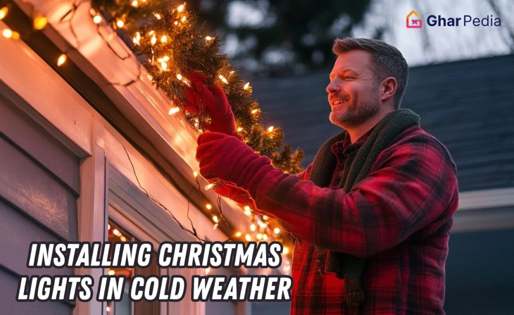 Installing Christmas Lights Safely in Winter