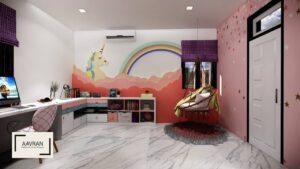 Magical Pink Kids Bedroom Design