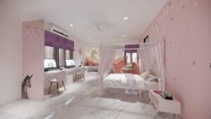 Magical Pink Kids Bedroom Design