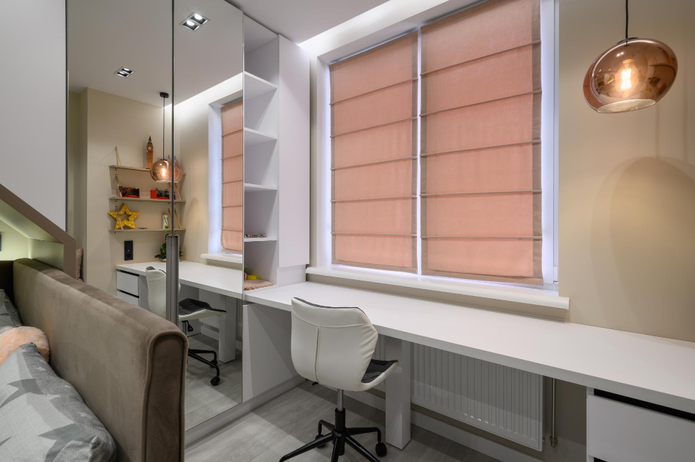 Neat and Clean Roman Blind