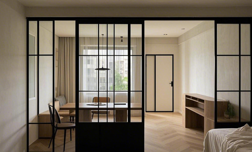 Sliding Doors Separating Rooms