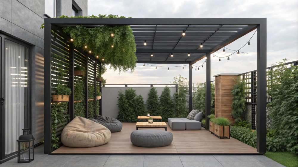 Vertical Garden in Pergola